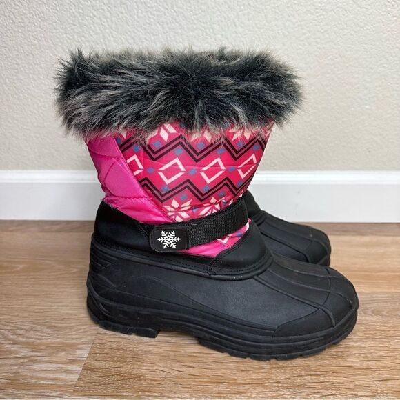 Jands by Transco Geometric Print Women’s Snow Boots - Picture 2 of 12